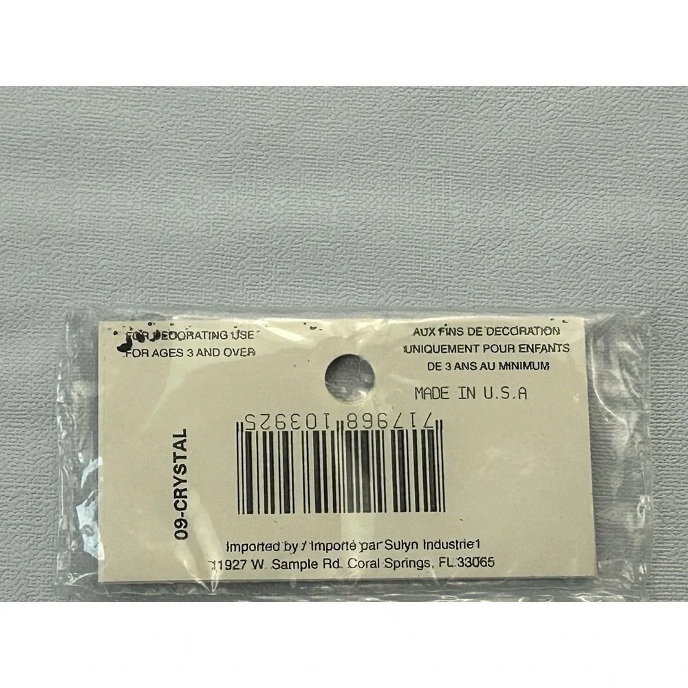 Vintage Create A Craft 5mm Sequins Crystal Iridescent 3000 PCS NOS USA